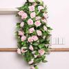 2.4m Enredadera de Flores de Rosa de Seda Artificial en Floración Hiedra Decoración para el Hogar y Bodas