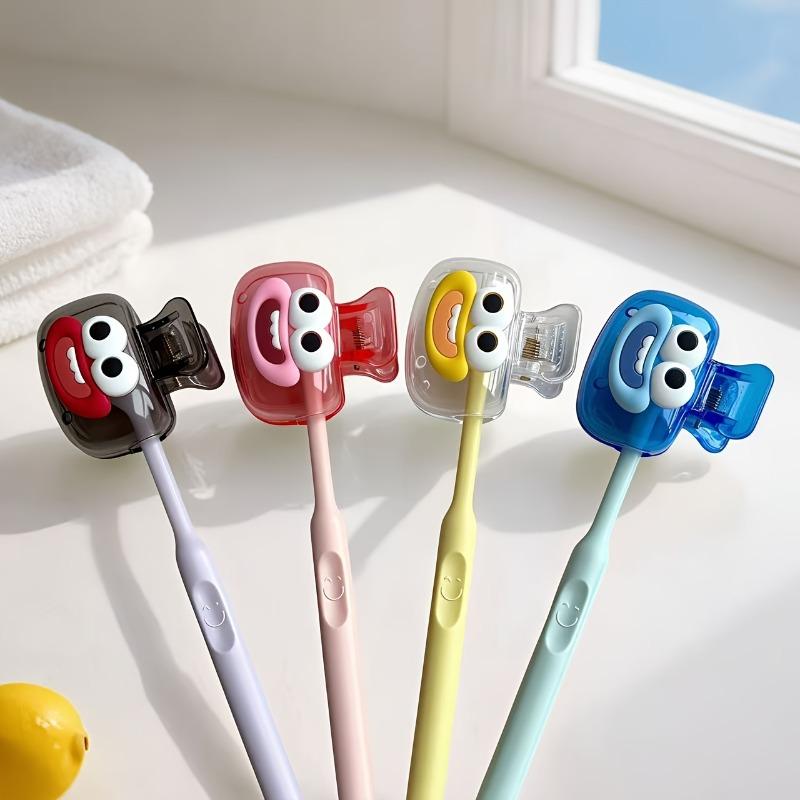 

4Pcs Cute Smile Face Toothbrush Covers, Dopamine Color Toothbrush Dust Protectors for Home & Travel United States