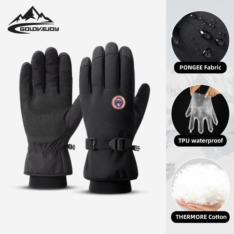 Gants De Vélo D'hiver Imperméables - Hommes Et Femmes - Polaire Chaude, écran Tactile, Antidérapants - Pour Cyclisme, Course, Plein Air - 2