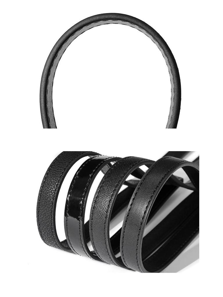 Paski ze skóry bydlęcej: D-63 Oryginalne Akcesoria Bagażowe DIY - Opcje Płaskie, Krzyżowe, Tkane Liczi