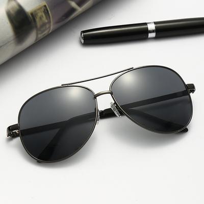 Neue polarisierte Sonnenbrille für Herren mit Froschspiegel und Metallrahmen, Vollformat-Sonnenbrille für Fahrer, polarisiert.
