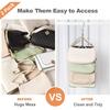 TOPIA HANGER Purse Hanger Organizer for Closet, 2-Pack Handbag Organizer Hanger, 360°Swivel Metal Purse Hooks, Bag Rack, Belt Organizer, Tie Rack,