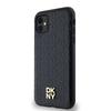 Dkny Dkhmn61Pshrpsk Iphone 11 / Xr 6.1Czarny/Black Hardcase Leather Monogram Pattern Metal Logo Magsafe