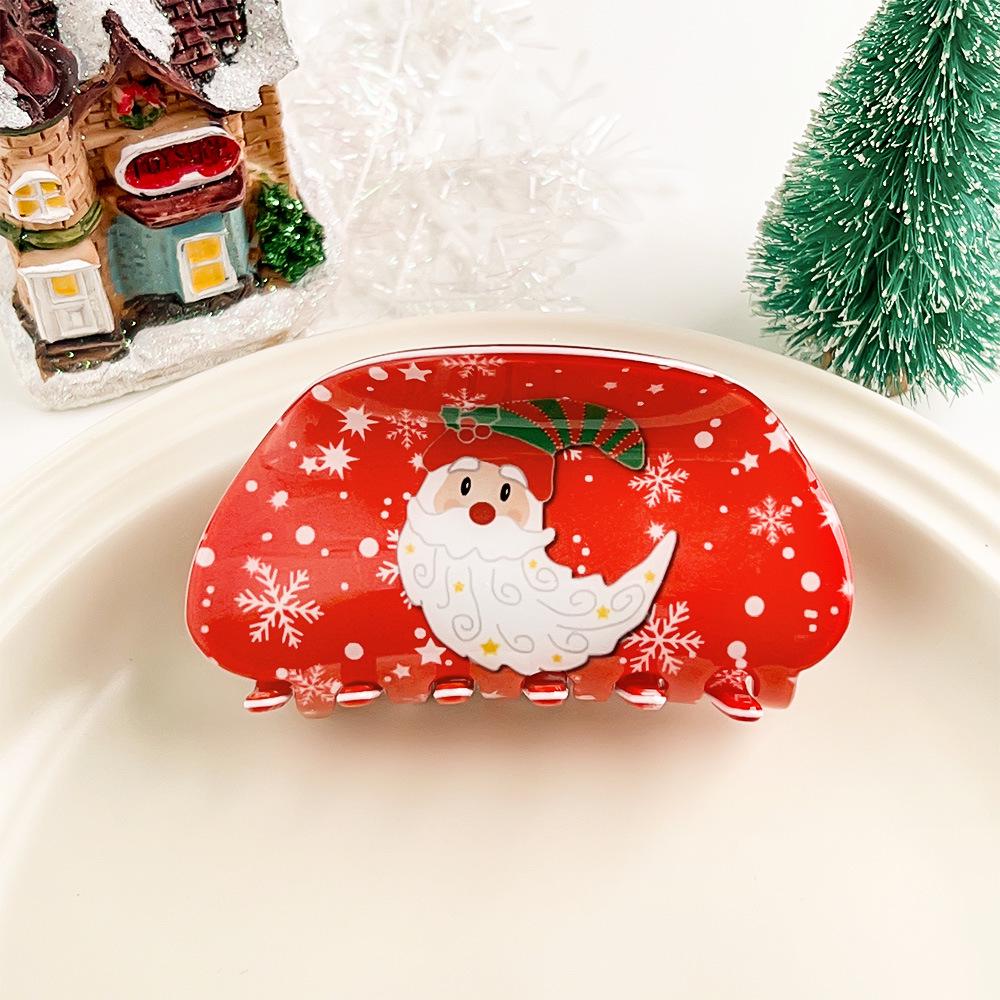 Bambus Yao Weihnachts-Cartoon Haarspangen: Niedliches Hai-, Rentier- & Schneemann-Design