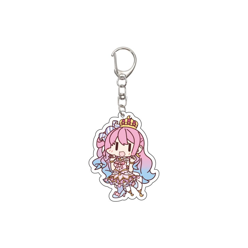 55MM Anime Hololive Keychain Hoshimati Suisei/Natsuiro Matsuri/Akai Haato Key Chain Acrylic Model Plate Christmas Gifts