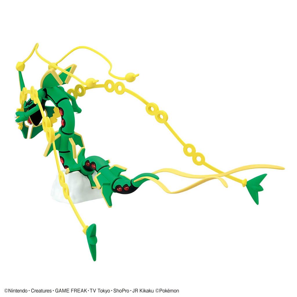 BANDAI SPIRITS Plastic Model Collection 61 Select Series Mega Rayquaza Plastic Model Kit Pokémon Pre-colored