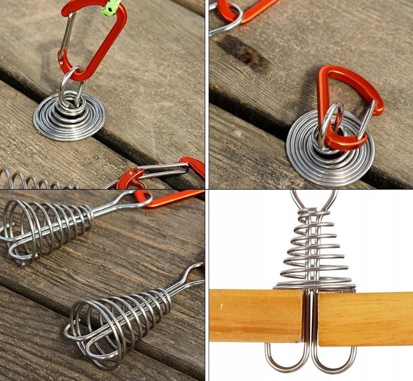 4x HOOK FOR BOARDS FOR Tent Camping Anchor