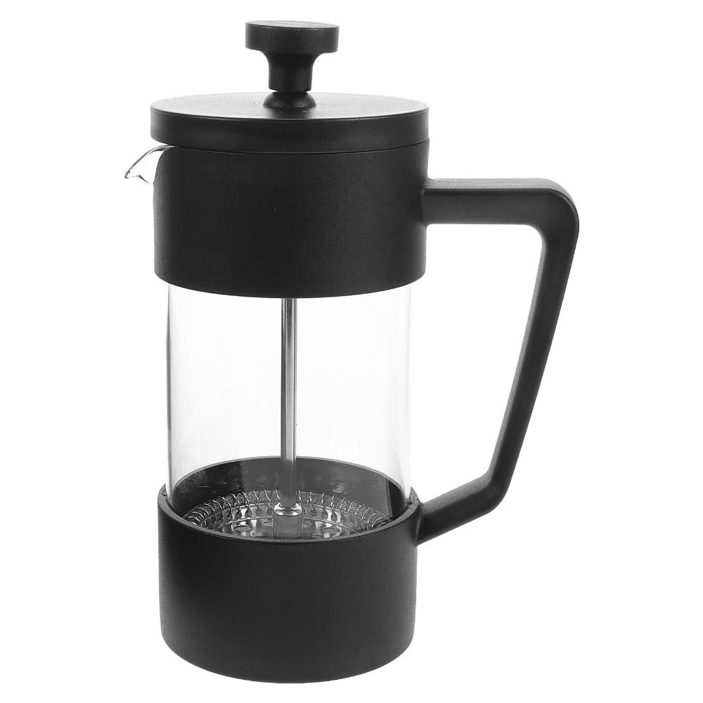 Thickened Glass French Press Coffee Maker Rust-Free Hand Punch Pot  Camping Travel