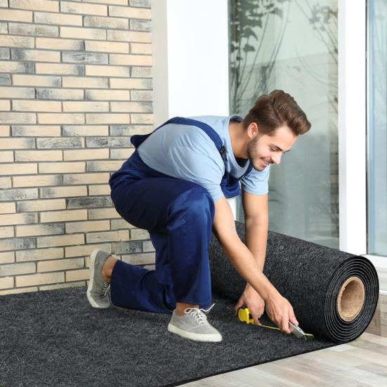 Rectangle Garage Floor Mat for Under Car Garage Flooring Rug Non Slip and Waterproof Backing Extra Large Garage Mat (8.8 X 22 Ft/2.69x6.71m)
