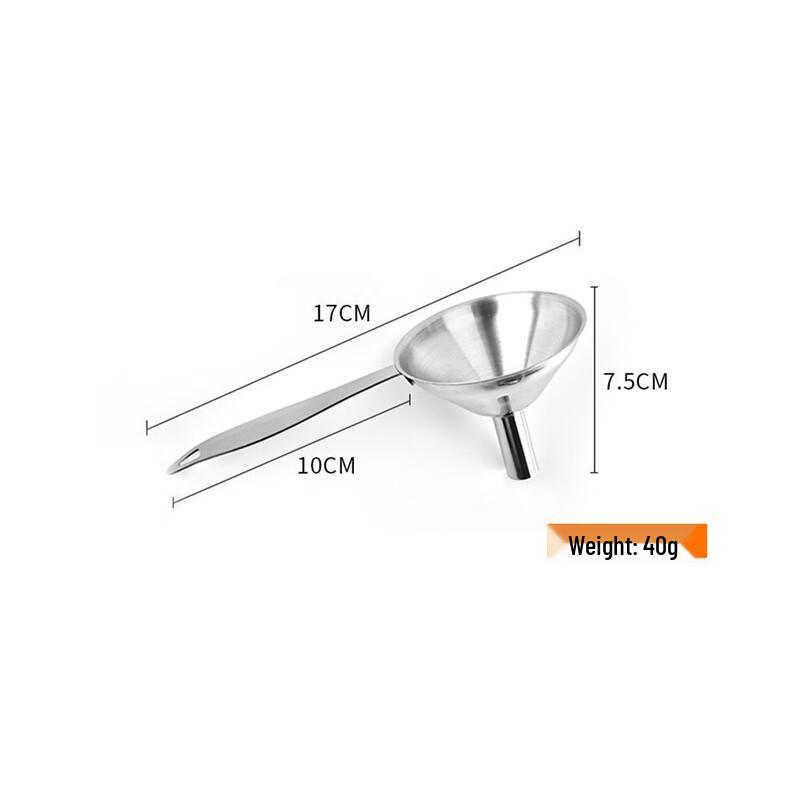 Stainless Steel Long-Handled Funnel & Ladle 3-Piece Set