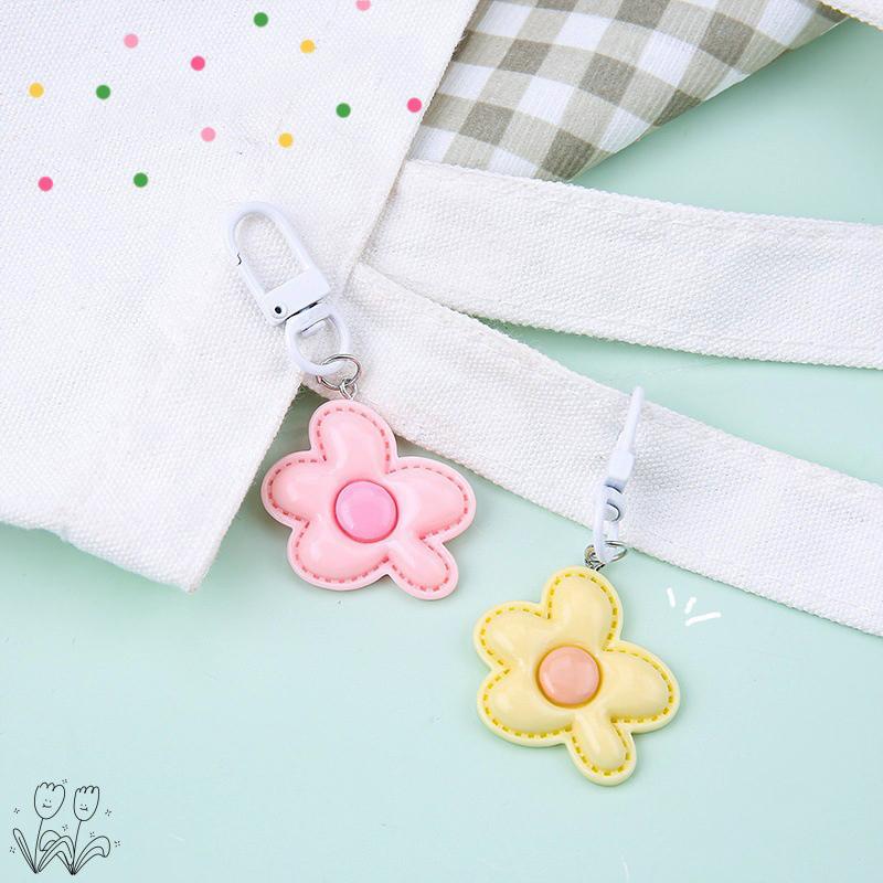1PC Flower Keychain Decoration Plastic Gift DIY Design Pendant Creativity Lobster Buckle Party Keychain Marker