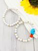 Ceramic Cute Small Fish Acrylic White Bead Bracelet Suitable for Women's Daily Wear