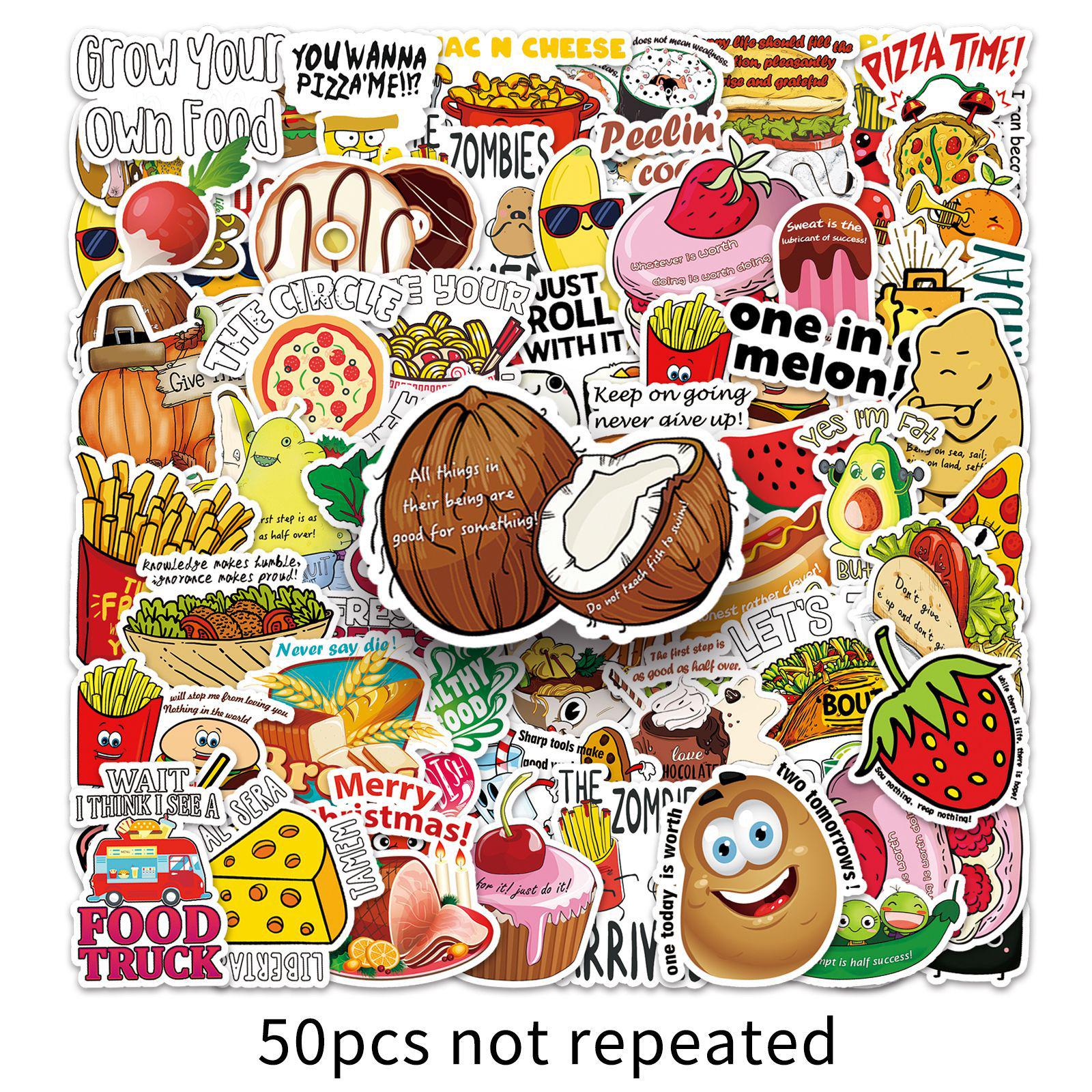 Vine Series: 50 Cute & Creative Waterproof Stickers for Phone Cases & Luggage