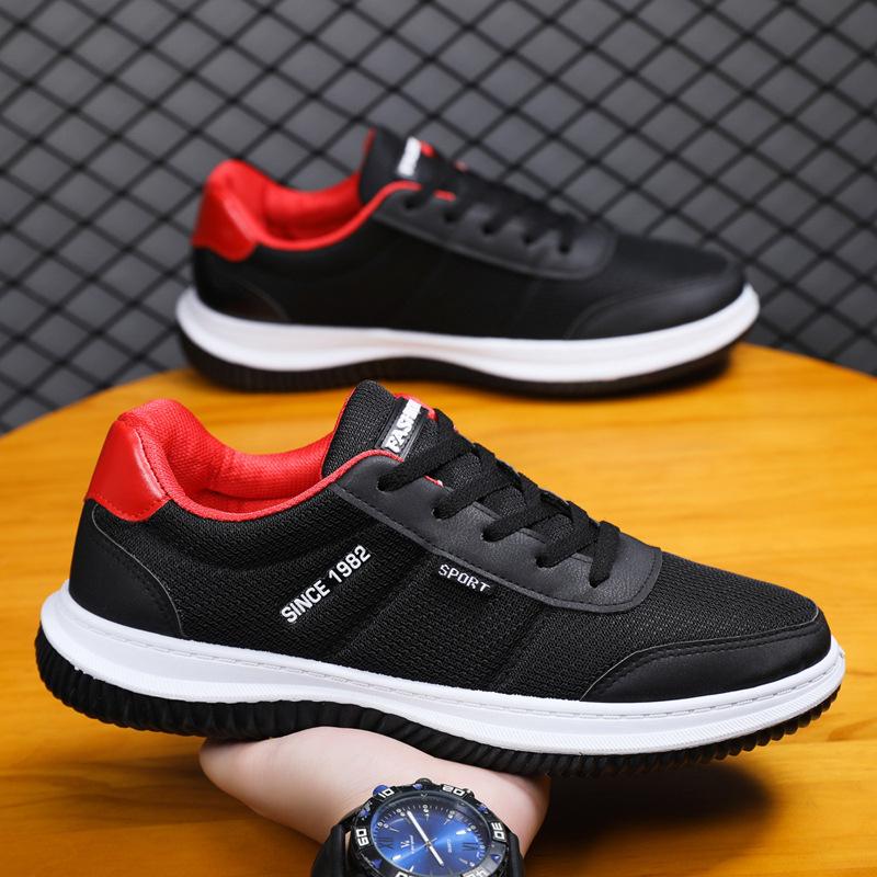 Men's shoes summer new lace-up men's casual sports shoes fashionable breathable versatile mesh running shoes men