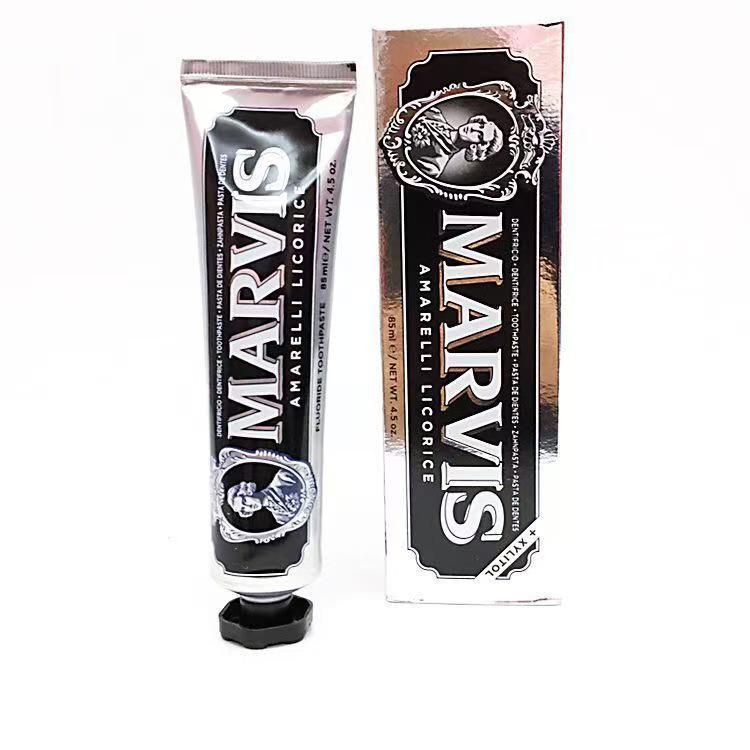 Marvis Silver Mint Toothpaste 85ml - Imported from Italy for Fresh Breath & Stain Removal, Popular Choice.