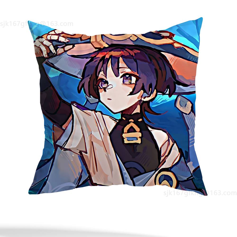 Genshin Impact Wanderer pillowcase casual style decoration, suitable for home decoration (excluding pillow core)