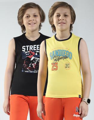 Boy's Regular Fit Printed T-Shirt | Half Sleeve | Round Neck | Casual Wear T Shirt for Boy's