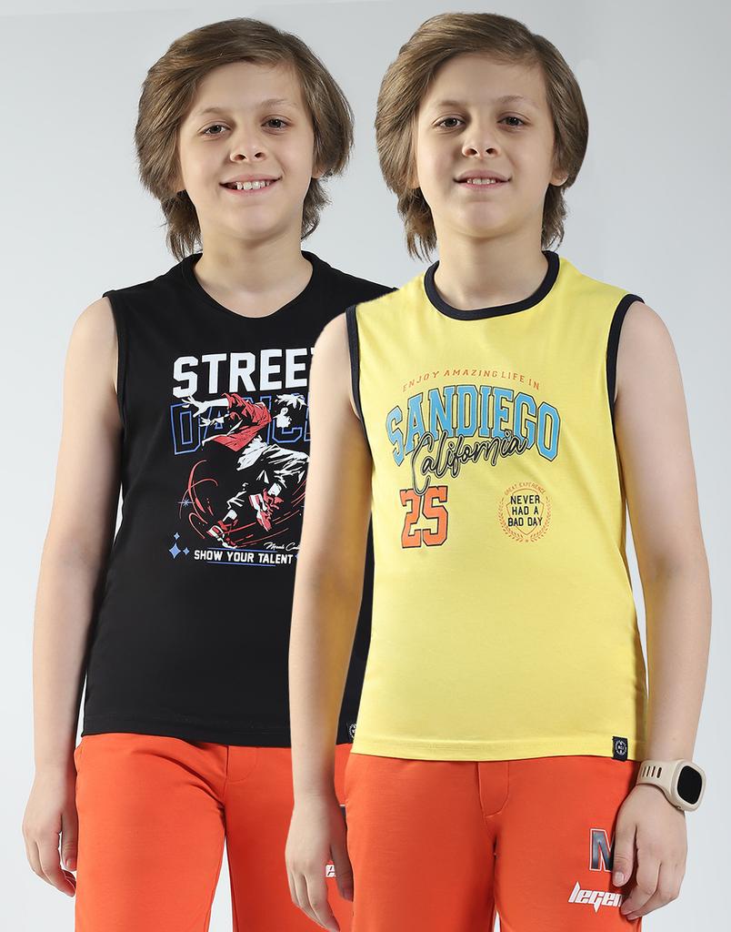 Boy's Regular Fit Printed T-Shirt | Half Sleeve | Round Neck | Casual Wear T Shirt for Boy's