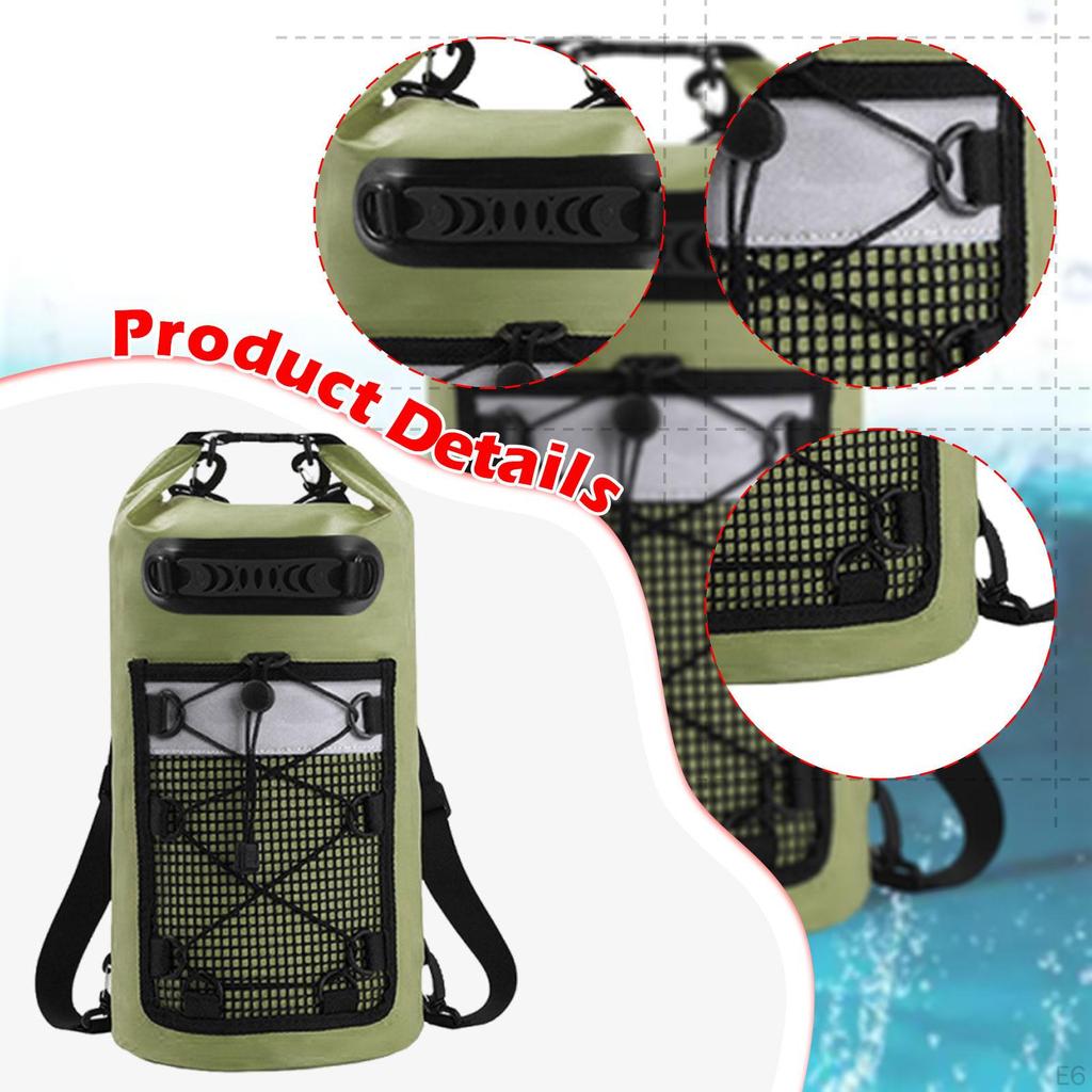 10L Waterproof Storage Bag, Lightweight And Comfortable, with Handle, for Camping, Boating, Hiking