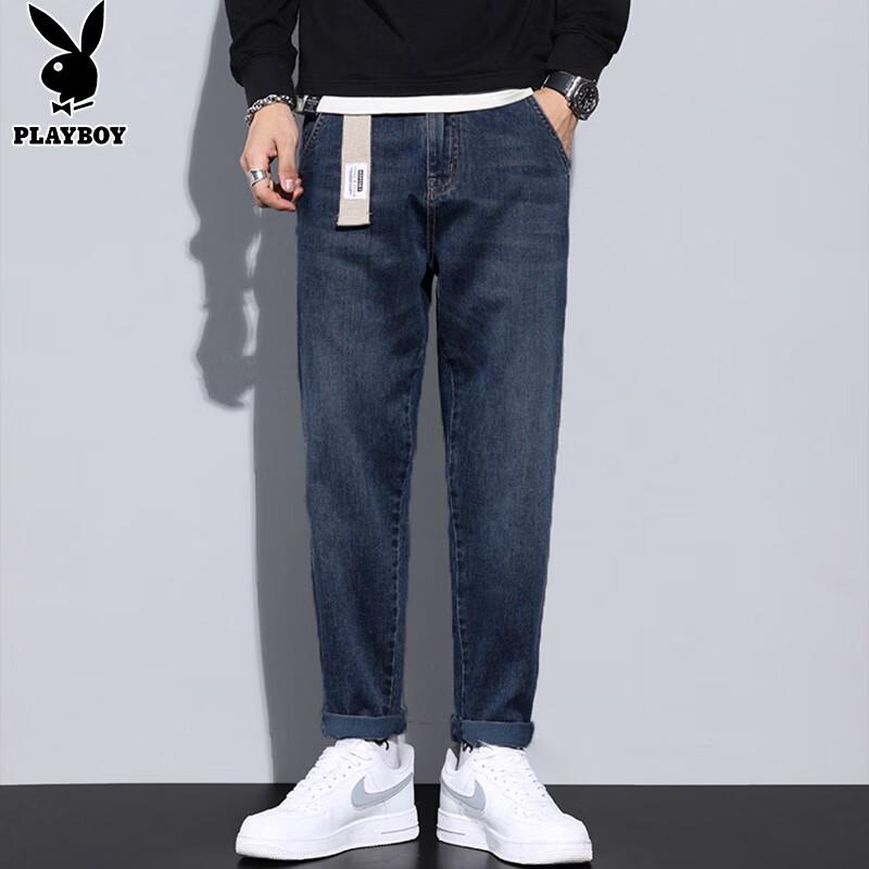 PLAYBOY Men's Autumn/Winter Loose Straight Leg Jeans