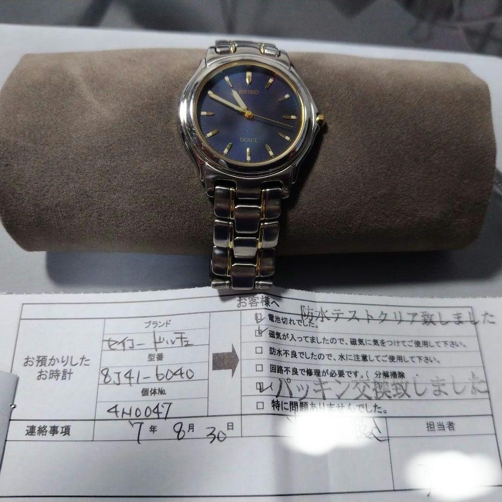 [USED] SEIKO DOLCE Titanium Navy Quartz 8J41-6040
