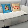 L-lays Anime Logo Pillow Anime Pillow Sofa Bed Head Pillow Cover Cushion Cover 45x45 Cm Fashion