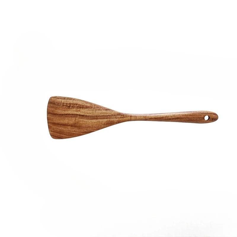 2026 Teak Natural Wood Tableware Spoon Colander Spoon Special Useful Soup Skimmer Cooking Spoon Wooden Household Kitchen Tool
