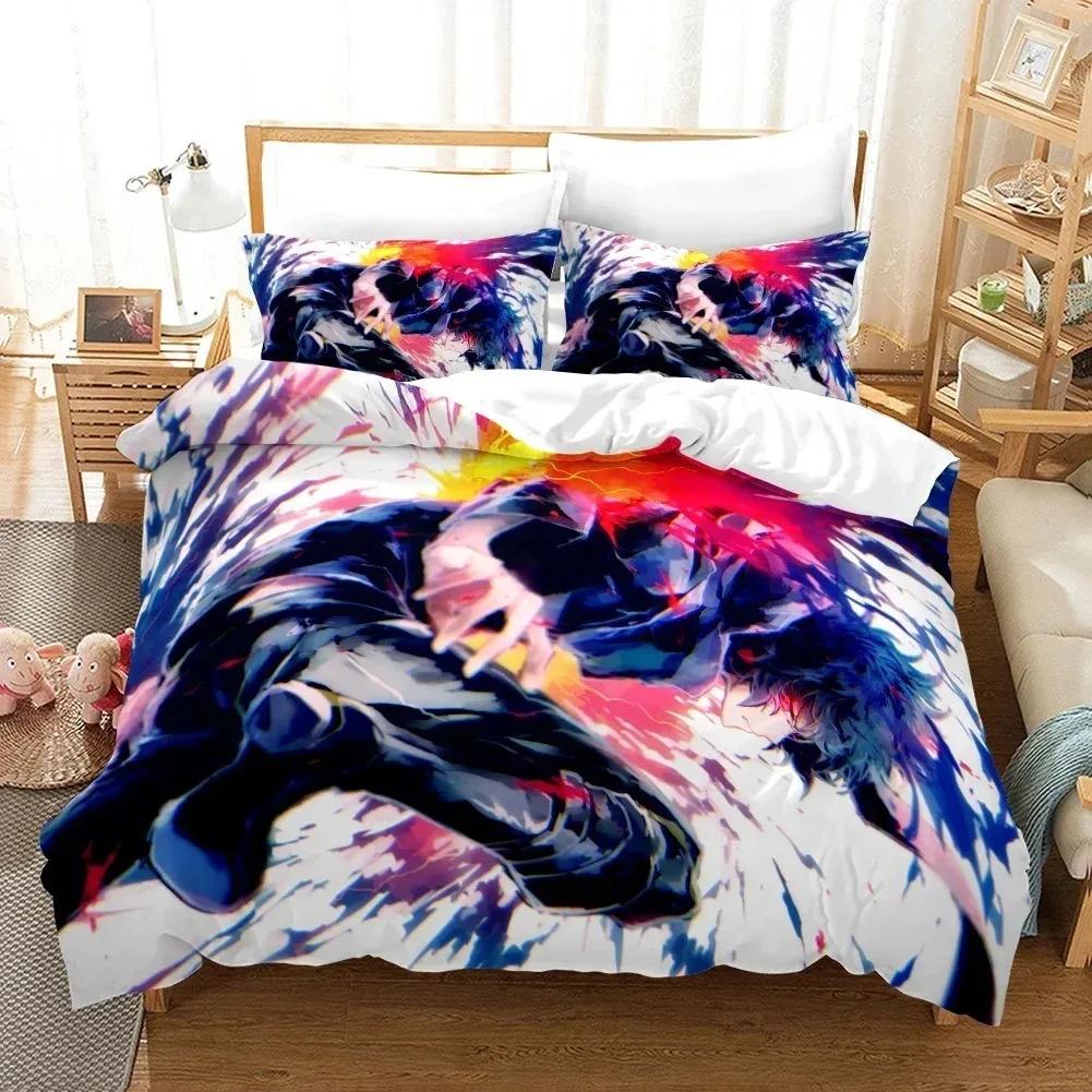 3D Printed Cartoons Tokyo Ghoul Kaneki Ken Bedding Set Duvet Cover Double Twin Full Queen King Adult Kids Bedclothes Quilt Cover
