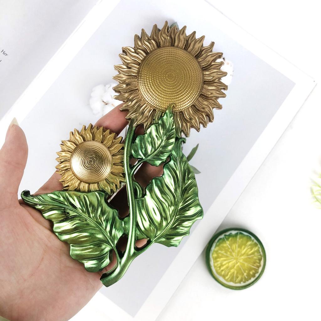 3D Sunflower Ornaments Silicone Mould Crystal Epoxy Resin Mold Wall Hanging DIY Craft Casting Tool Desktop Decoration