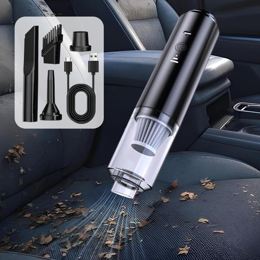 Cordless Car Vacuum Handheld Vehicle Vacuum Small Deep Cleaning Machine Silent for Home Couch Truck Carpet Sedan Sofa Bed