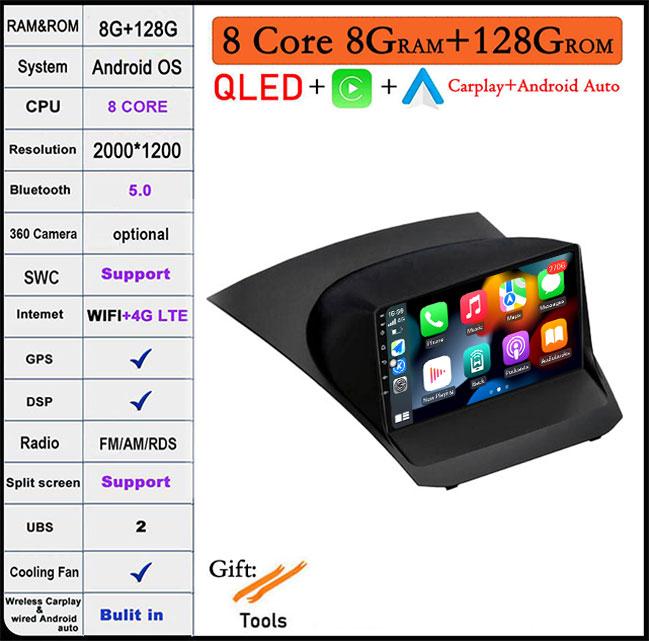 Android 14 For Ford Fiesta Mk7 2009-2017 GPS Navi Bluetooth Car Radio Video Multimedia Player WiFi 4G DSP Stereo Auto Tools