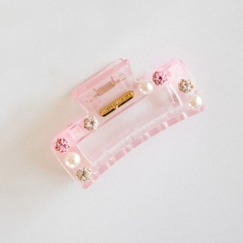 MERRYMOTIVE Twinkle Square Hair Claw (Clear Pink)