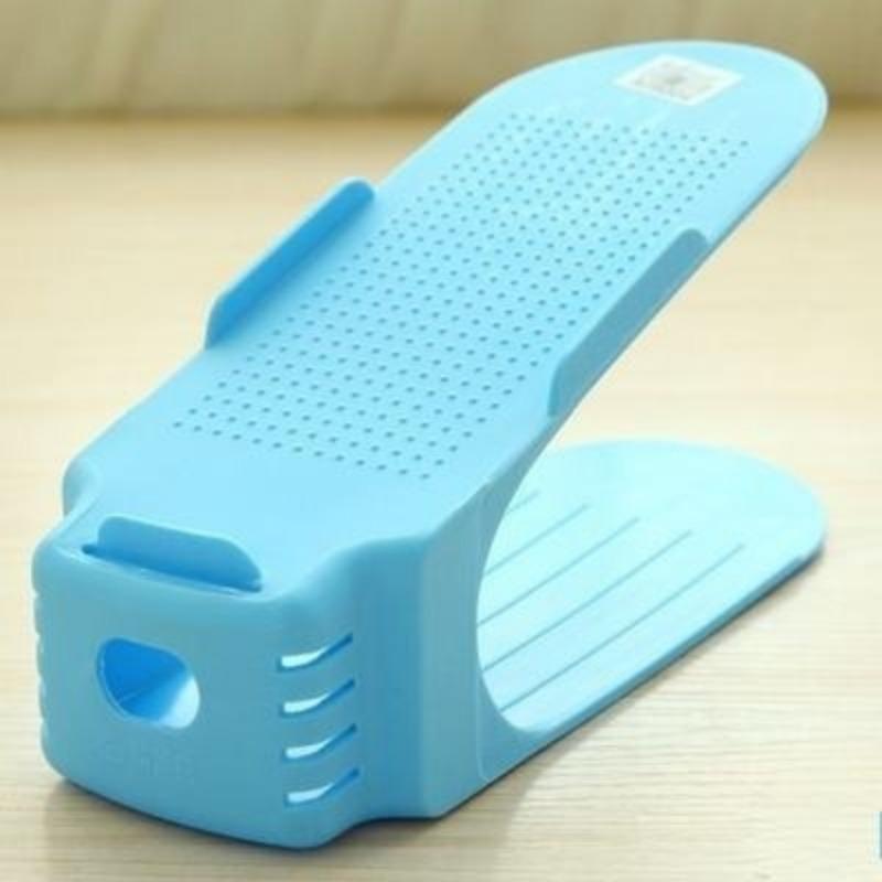Plastic Multi-color Creative Thicken Integrated Shoe Rack Bracket Double Home Storage Hanger Organizer Tools Shelves