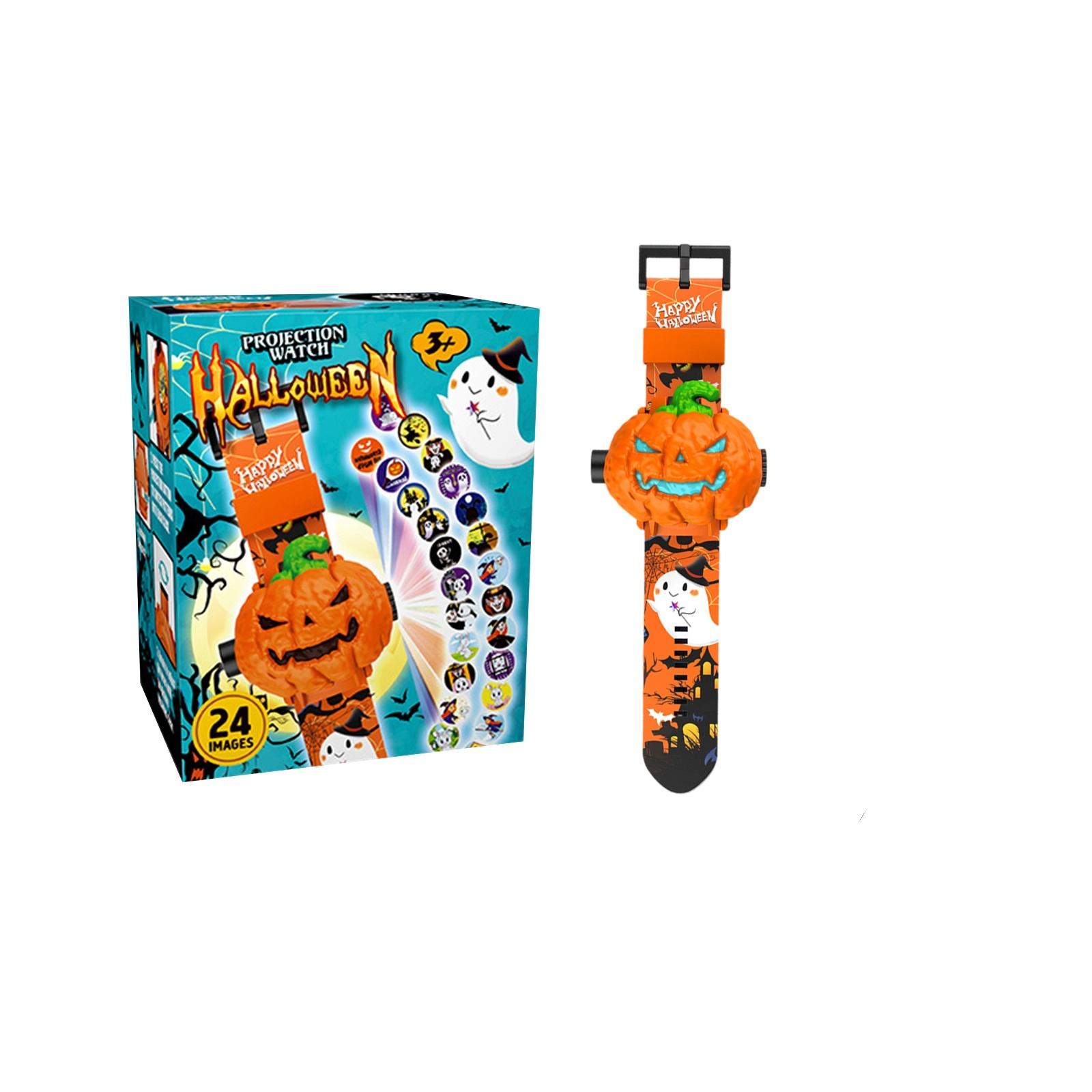 

Хэллоуин Тыква Проекционные Часы Раннее Развитие Образовательная Светящаяся Игрушка Детские Часы Подарки на Хэллоуин One Size