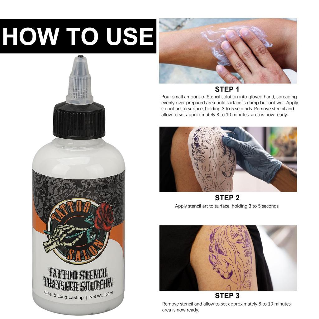 150ml Tattoo Transfercreme Tattoo Schablonen Transferlösung Gel für Anfänger Körperbemalung
