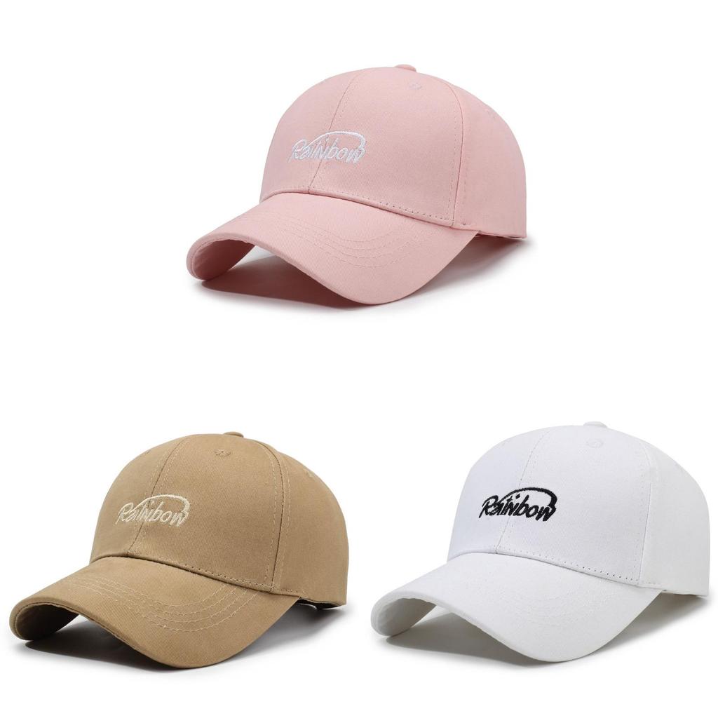 Korean Style Baseball Cap With Curved Brim And Embroidery For Summer And Spring