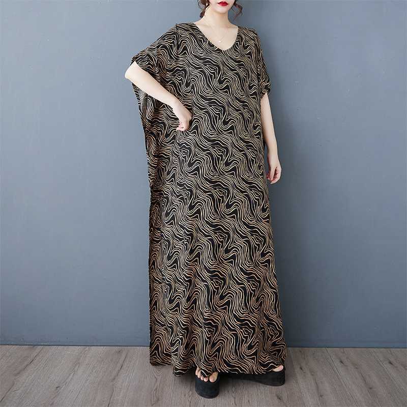 Women's Casual Retro Cotton and Linen Beach Dress