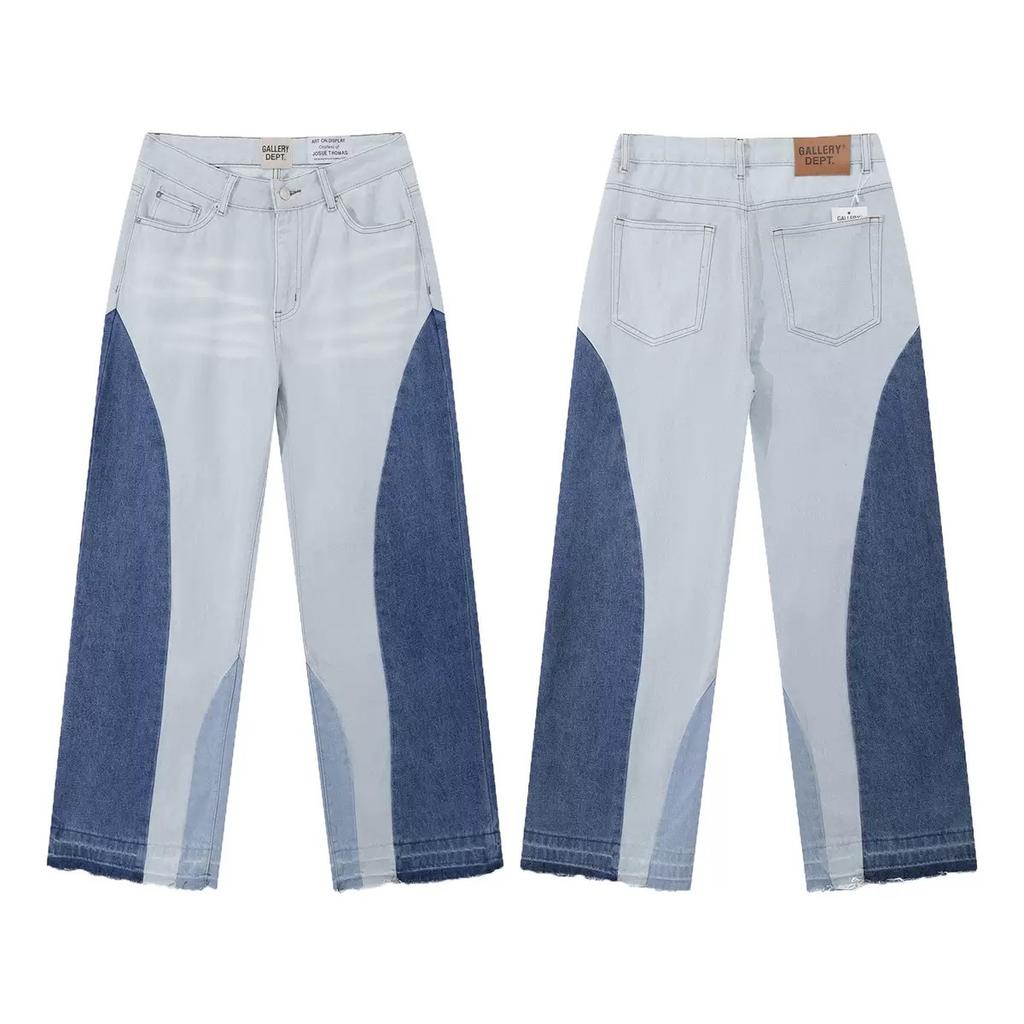 New Style Splatter Patchwork Cargo Pants American Style High Street Micro Flare Casual Trousers