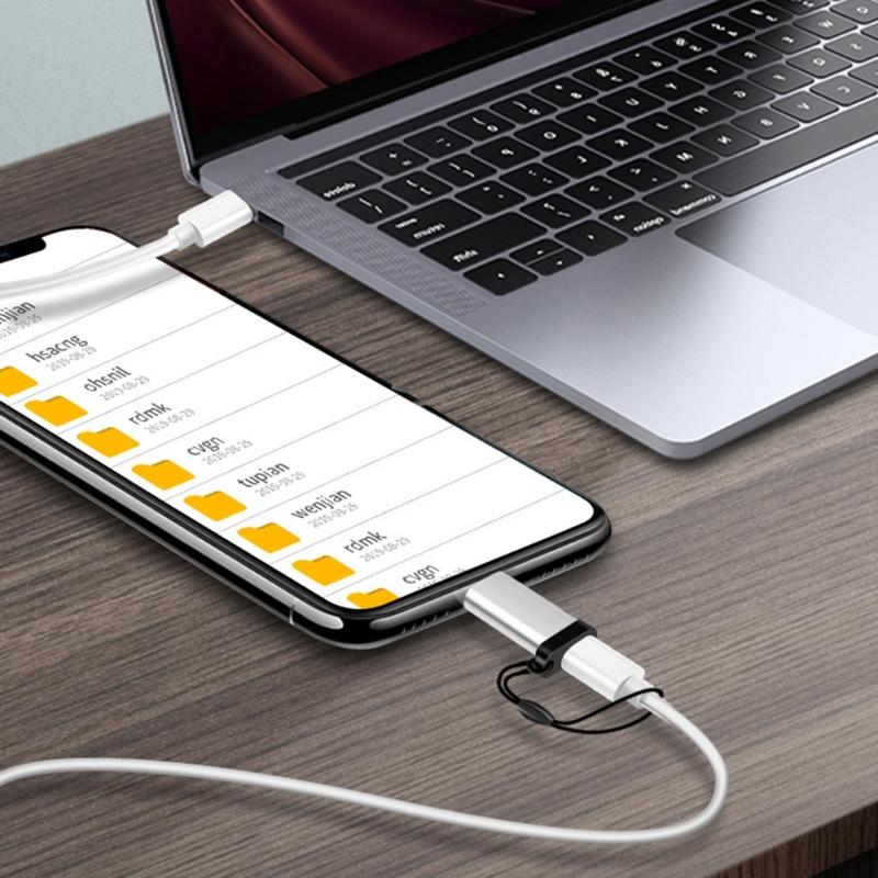 Small USB C To Micro USB Adapter Portable Type C Female To Micro USB Male Converter Connector for Charging & Data Sync