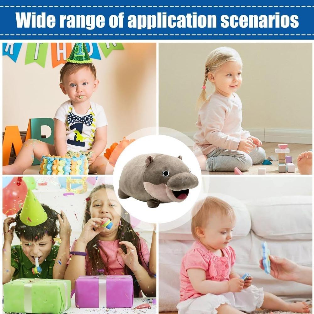 Hugable Moo Deng Hippo Plush Kawaii Animal Pillow Cartoon Moo Deng Plush Toys  Home Toy Decoration
