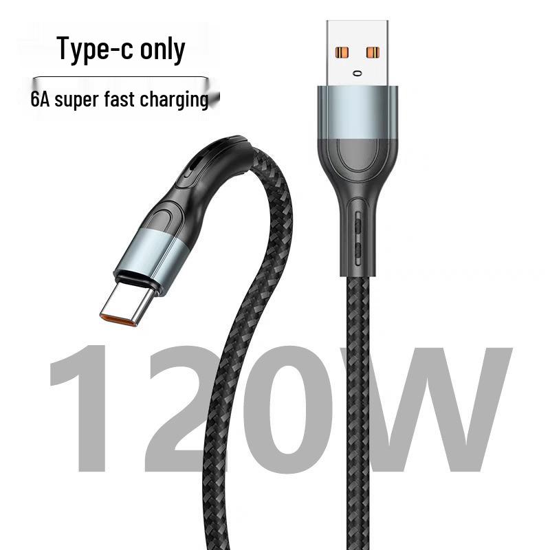 Ruiluo Type-C Fast Charging Cable for Huawei, Oppo, Honor, Vivo, Xiaomi (6A)