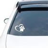 Love Heart Dog Paw Footprint Highly Reflective Sticker For Car Window Bumper Night Driving Warning Sign Reflector Animal Decal