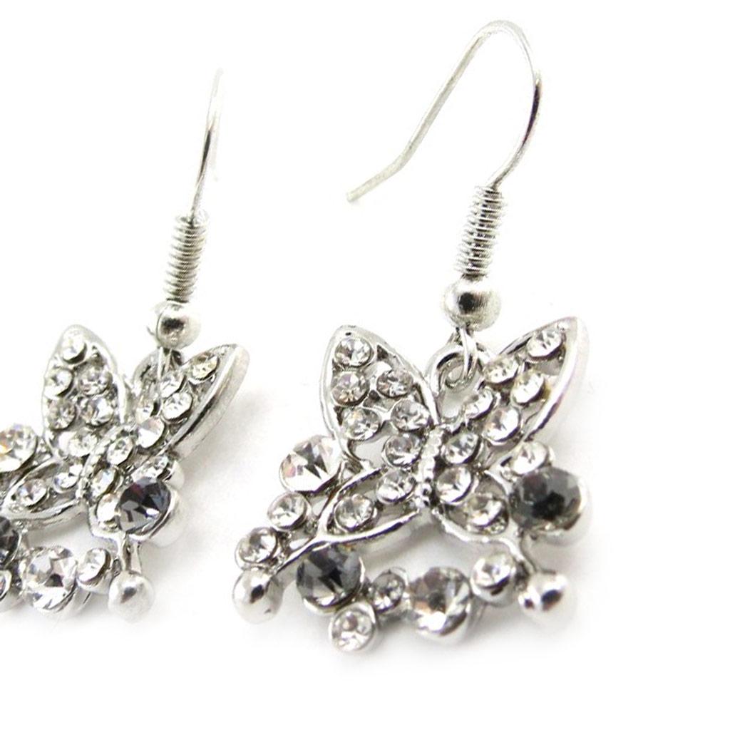 Les Trésors De Lily [J1353] - Designer Earrings 'Sissi' White Gray