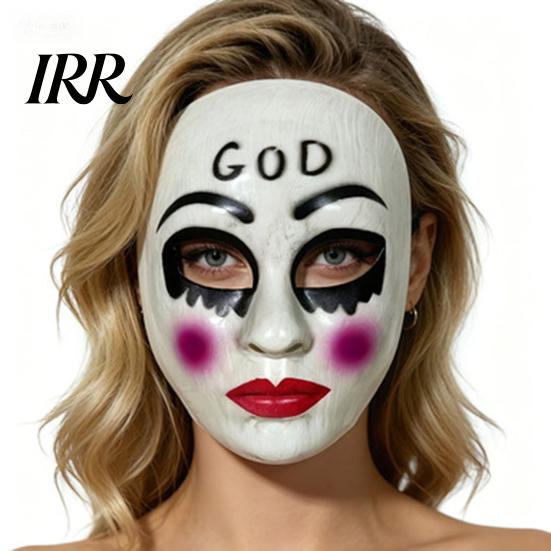 Klare Sicht Halloween Gesichtsmaske Gruselig für Erwachsene, Horror Realistisch Cosplay Party Sichtfeld Zubehör, Unheimlich Vollmaske Kostüm,