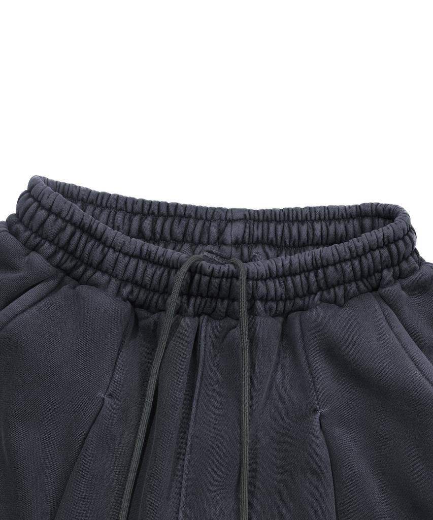 GAINSBORO Pigment One-Pleat Wide Sweatpants_Midnight Blue
