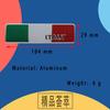 Italienische Flagge Italienische Nationalflagge Logo für Auto Kotflügel Kofferraum Heckklappe Namensschild Aufkleber Emblem Abzeichen Aufkleber