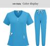 Unisex Breathable Surgical Nurse Uniform - Sweat-Absorbent Medical Scrub Set for Pet Hospital Use