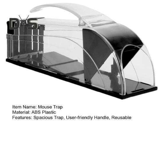 Humane Mouse Trap Indoor 9.9 Inches Live Mouse Traps No Pinched Tails Reusable Rat Trap with Handle for Capturing Mice Alive