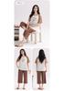 2026 Summer Women's Breathable Cotton Pajamas Set - Lightweight, Seven-Point Sleeve, Indoor/Outdoor Wear