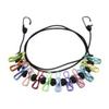 Portable Travel Elastic Clothesline - Windproof, Outdoor Sun Drying, Ideal for Hotels and Tourism.
